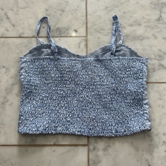 Princess Polly Light Blue Floral Camisole - Picture 3 of 3